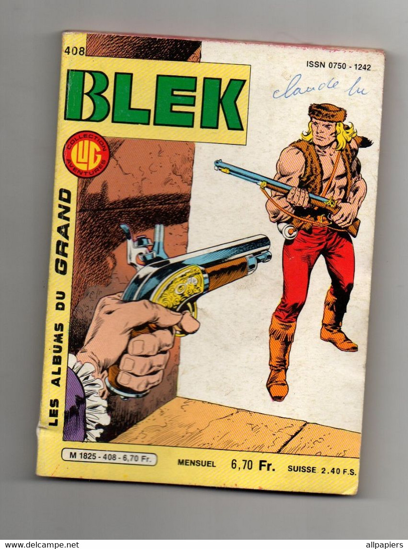 Blek N°408 Le Grand Blek - Guillaume Tell - Le Ski De Fond - éditions LUG De 1984 - Blek