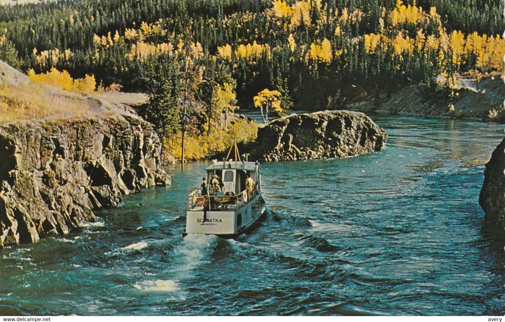 Yukon Canada Whitehorse Rapids - With Excursion Boat Schwatka In Passage Through Them - Yukon