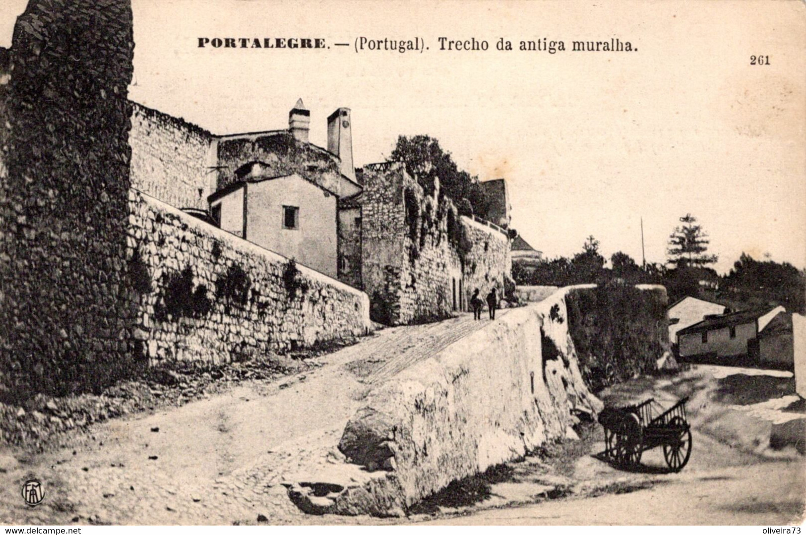 PORTALEGRE - Trecho Da Antiga Muralha - (Ed. F. A. Martins, Nº 261) - PORTUGAL - Portalegre