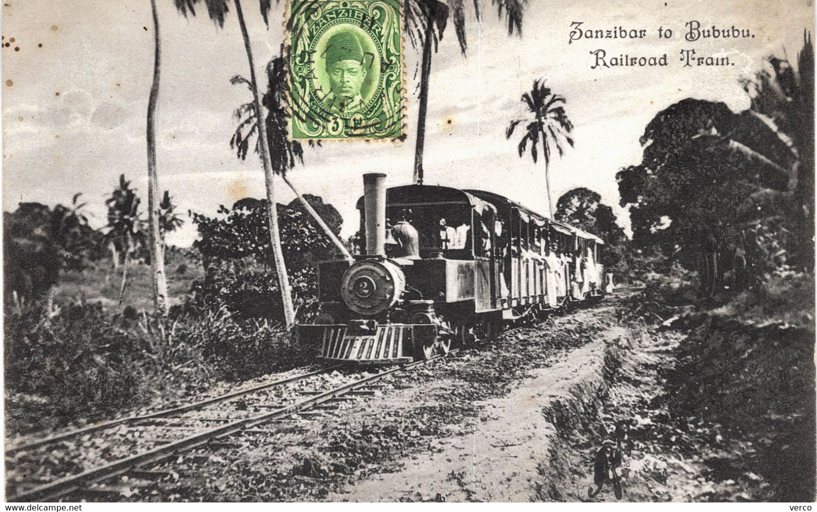 Carte POSTALE  Ancienne De ZANZIBAR  à BUBUBU - Chemin De Fer - Tanzanie