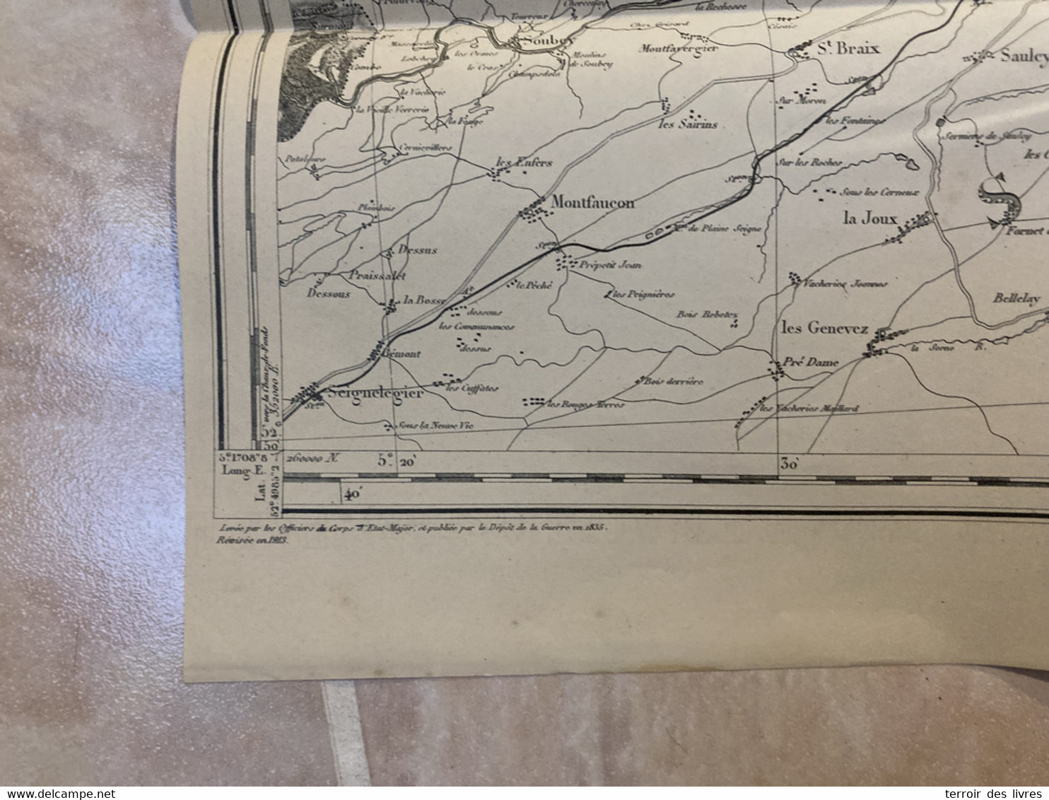 Carte état Major FERRETTE 115 1835 1913 SEPPOIS LE BAS Burnevillers Montancy Seppois-Le-Haut Ueberstrass Largitzen Bisel - Franche-Comté