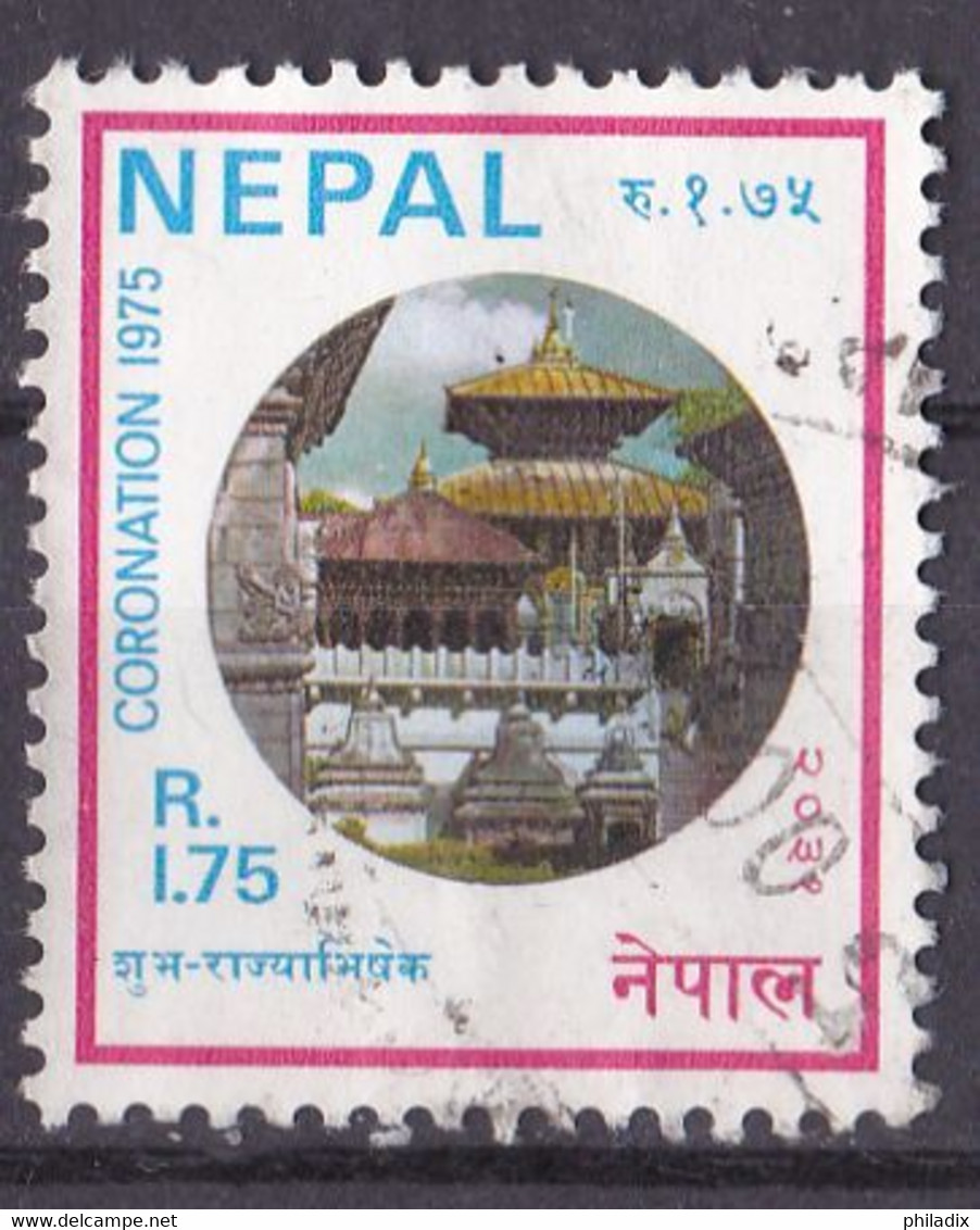 Nepal Marke Von 1975 O/used (A2-49) - Népal