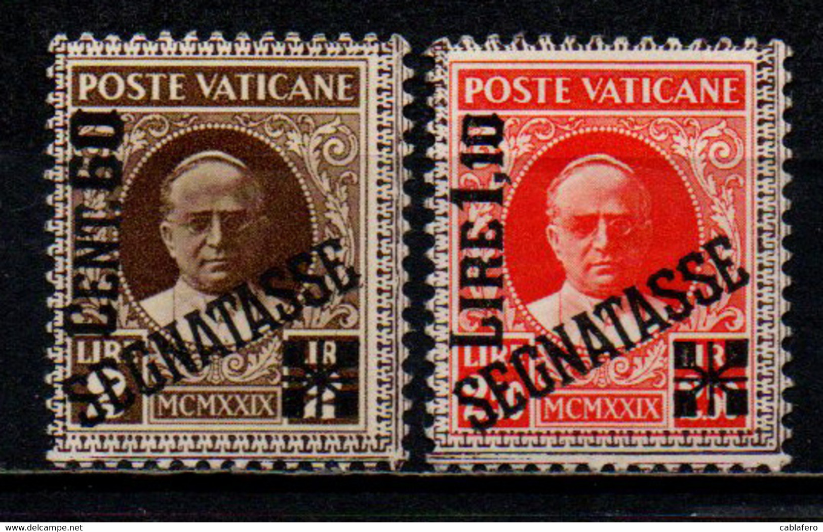 VATICANO - 1931 - EFFIGIE DEL PAPA PIO XI CON SOVRASTAMPA - MH - Impuestos