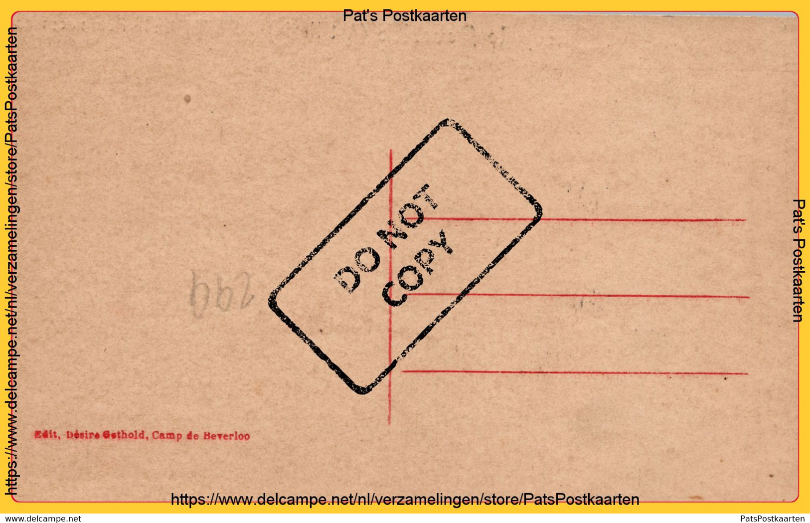 PP-0208 Camp De Beverloo (Artillerie) La Théorie Des Recrues - Leopoldsburg (Kamp Van Beverloo)