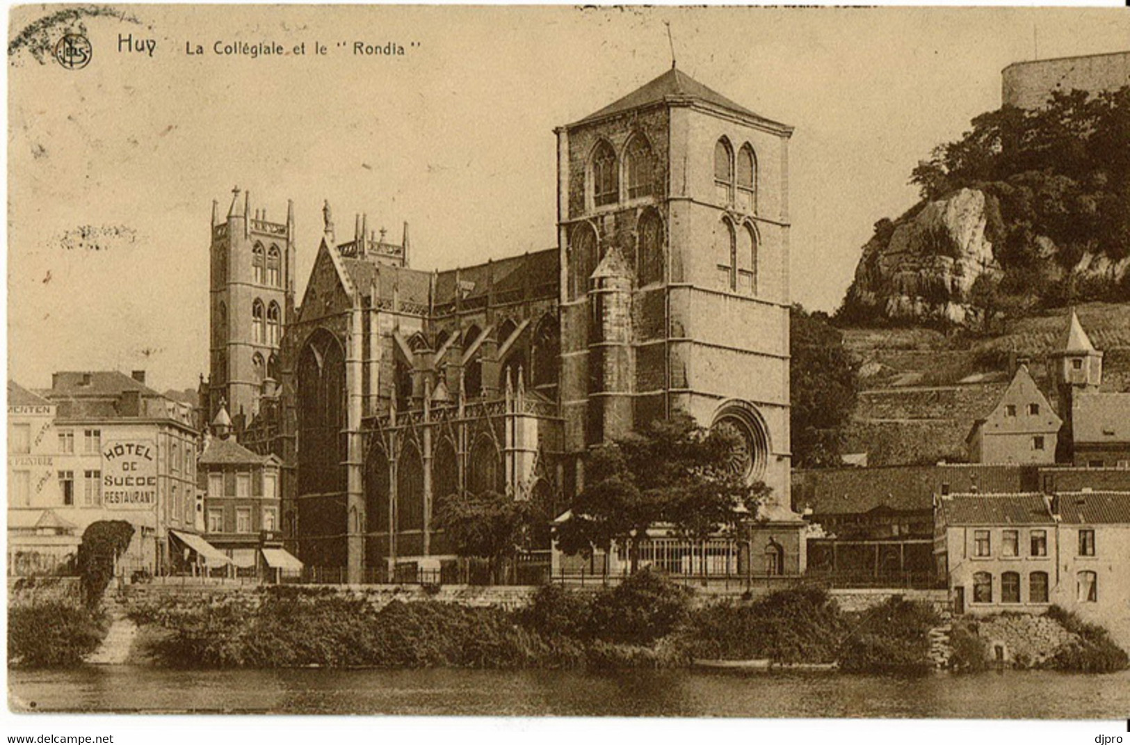 Huy  La Collegiale Et Le Rondia - Huy