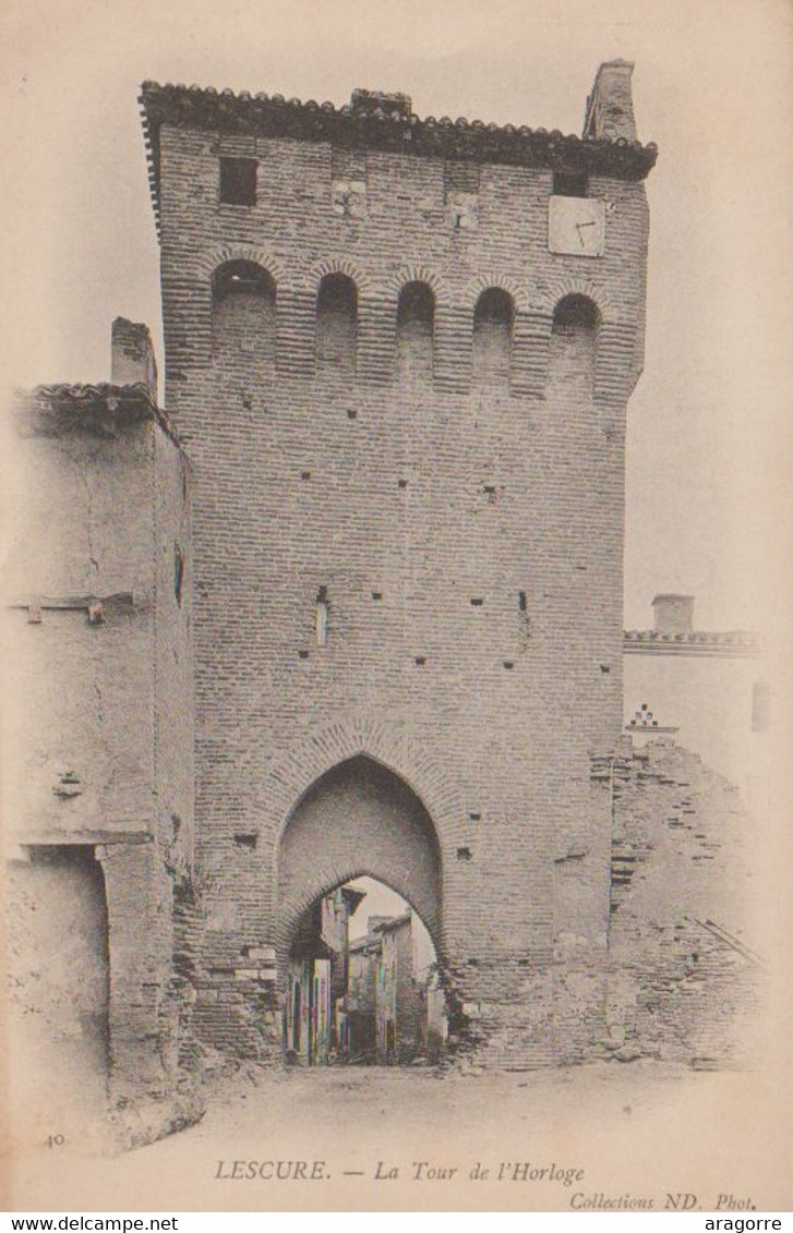 LESCURE TOUR ET EGLISE 2 CPA - Lescure