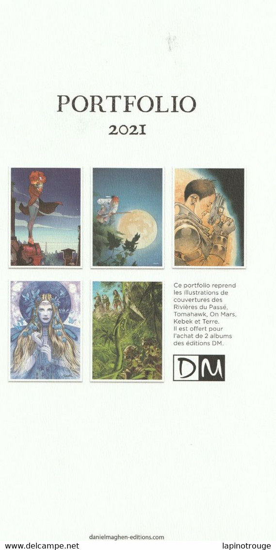 Portfolio Ex-libris Prugne Grun Corboz Gauckler Dubois (Terre Rivières Du Passé On Mars Kebek Tomahawk Daniel Maghen - Ilustradores S - V