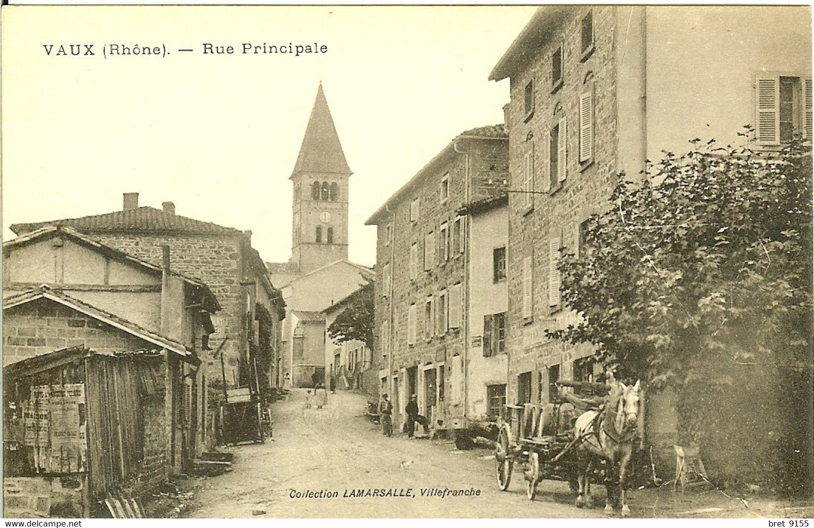 69 VAUX INTERIEUR TRES JOLI DU VILLAGE AVEC L EGLISE AU FOND LES LIVRAISONS A DOMICILE SE FONT AVEC CHARRETTE ET CHEVAL - Vaux-en-Velin