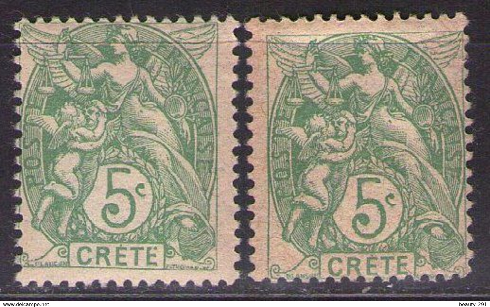 CRETE Mi 5 DIFFERENT COLOR  MNH**,MH* - Nuovi