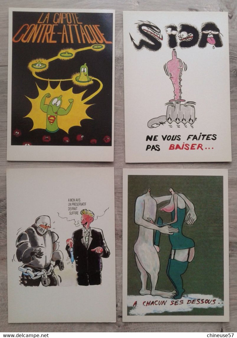 Série Complète De 26 Cartes Série SIDA Siump Concours D'affiches - Santé