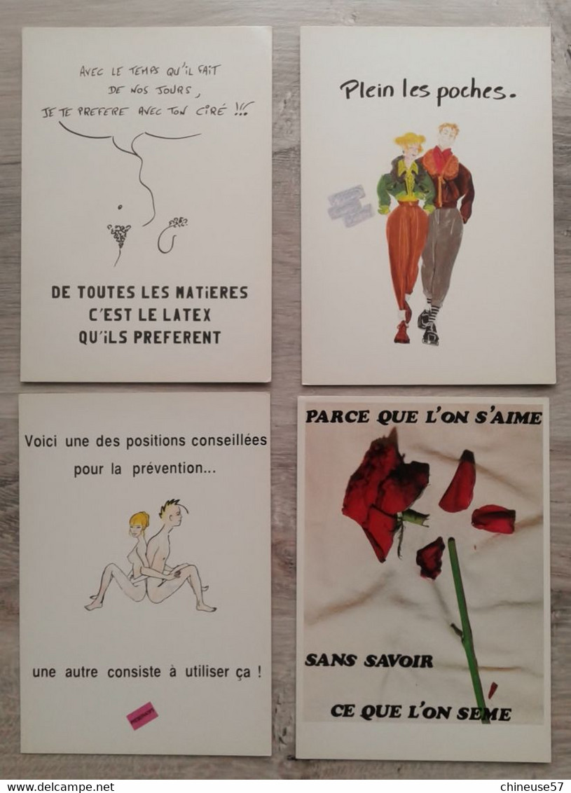 Série Complète De 26 Cartes Série SIDA Siump Concours D'affiches - Santé