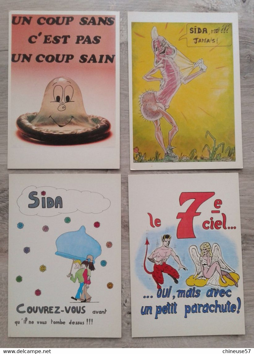 Série Complète De 26 Cartes Série SIDA Siump Concours D'affiches - Santé