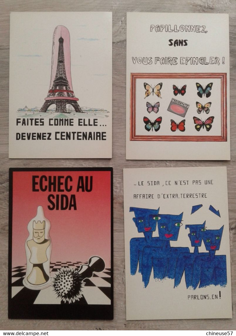 Série Complète De 26 Cartes Série SIDA Siump Concours D'affiches - Santé