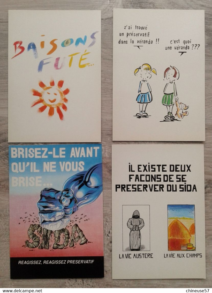 Série Complète De 26 Cartes Série SIDA Siump Concours D'affiches - Santé