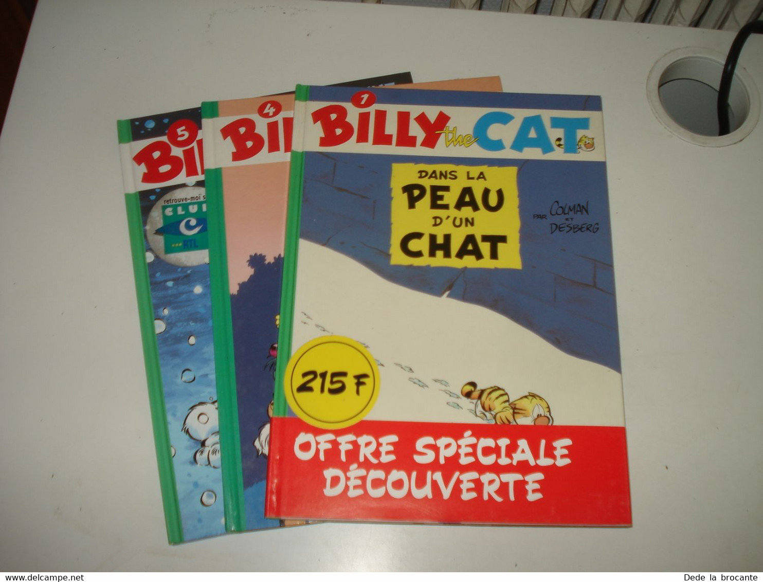 C43 / Lot De 3 " Billy The Cat " Toutes En E.O - Tomes 1 ,  4 , 5 - Comme Neuf - Billy The Cat