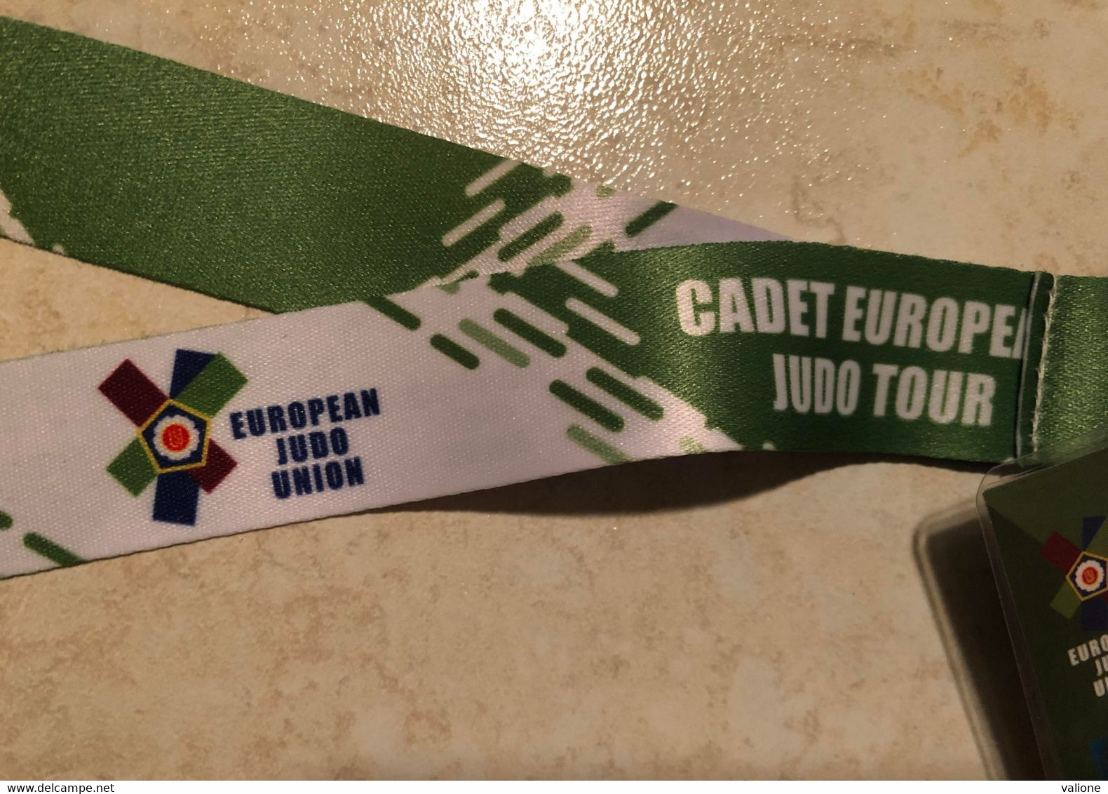 Badge D'entrée De L'european Cup Cadet De 2022 à Strasbourg France JUDO - Martial Arts
