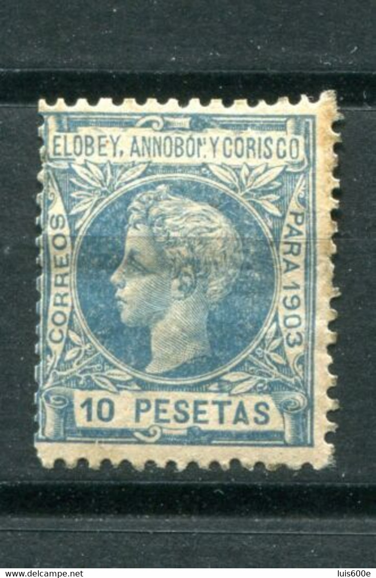 1903.ELOBEY.EDIFIL 18N.NUEVO CON FIJASELLOS(MH).NUMERACION CEROS.CATALOGO 620€ - Annobon & Corisco