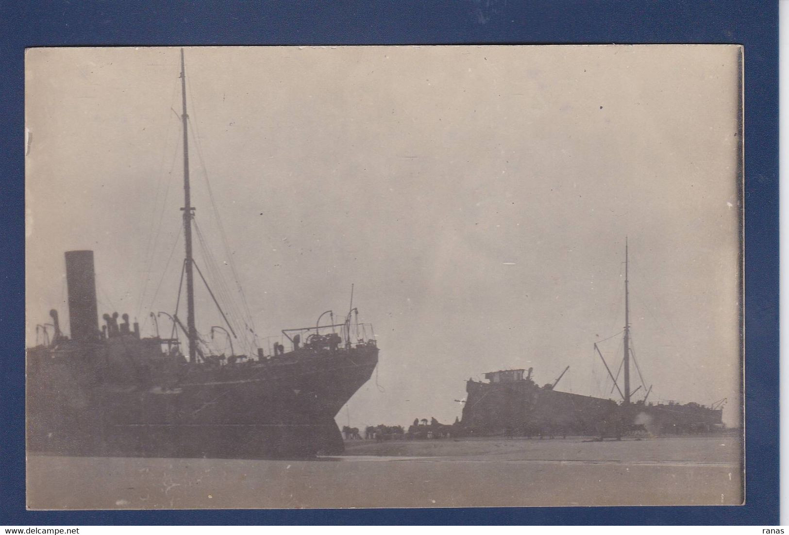 CPA [62] Pas De Calais > Paris Plage Socotra 1915 échouage Bateau Photo LDB Carte Photo - Other & Unclassified