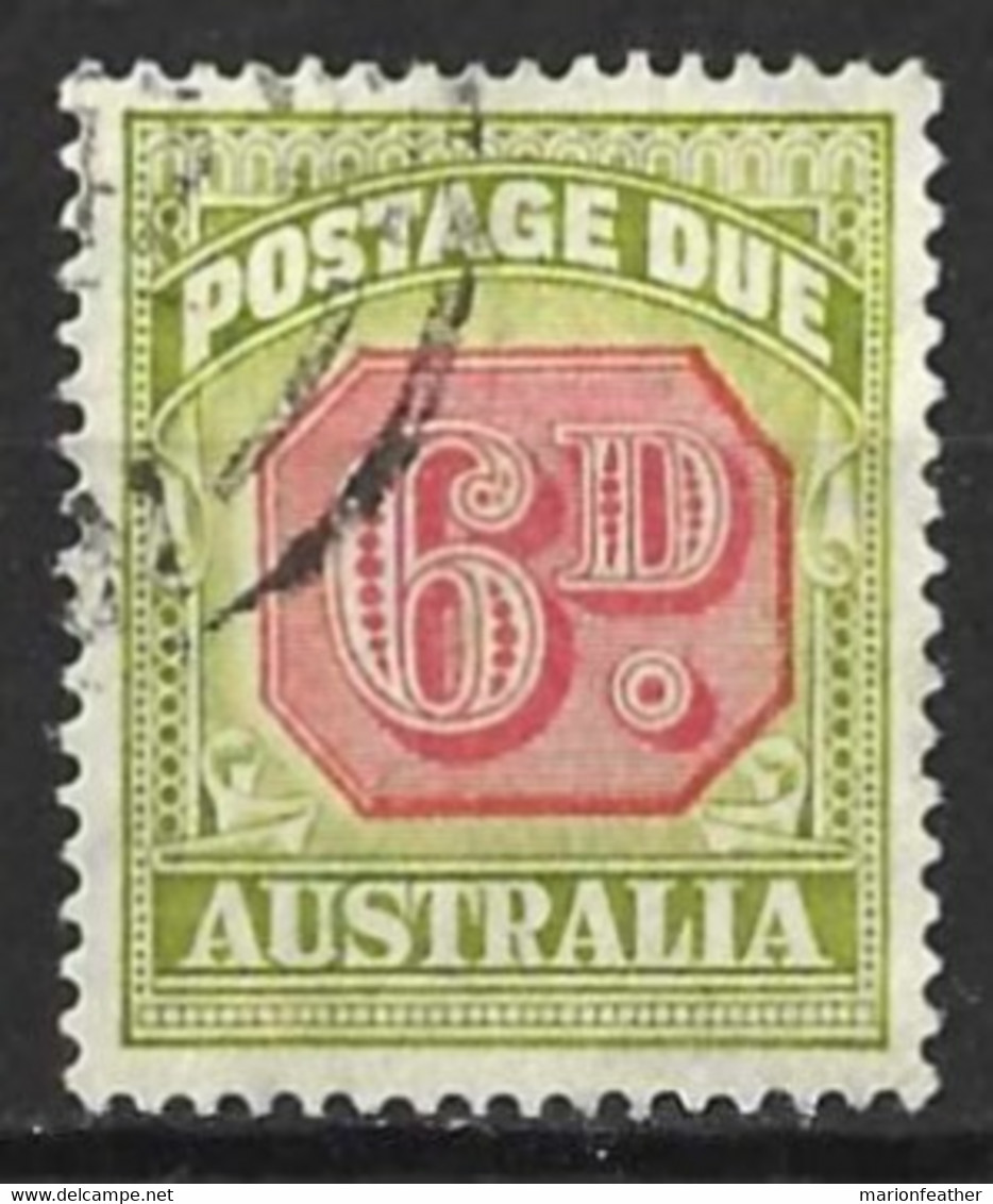 AUSTRALIA....KING GEORGE VI..(1936-52..)...." 1938.."......POSTAGE-DUE.....6d....SGD117....(CAT.VAL.£48...)..CDS....VFU. - Impuestos