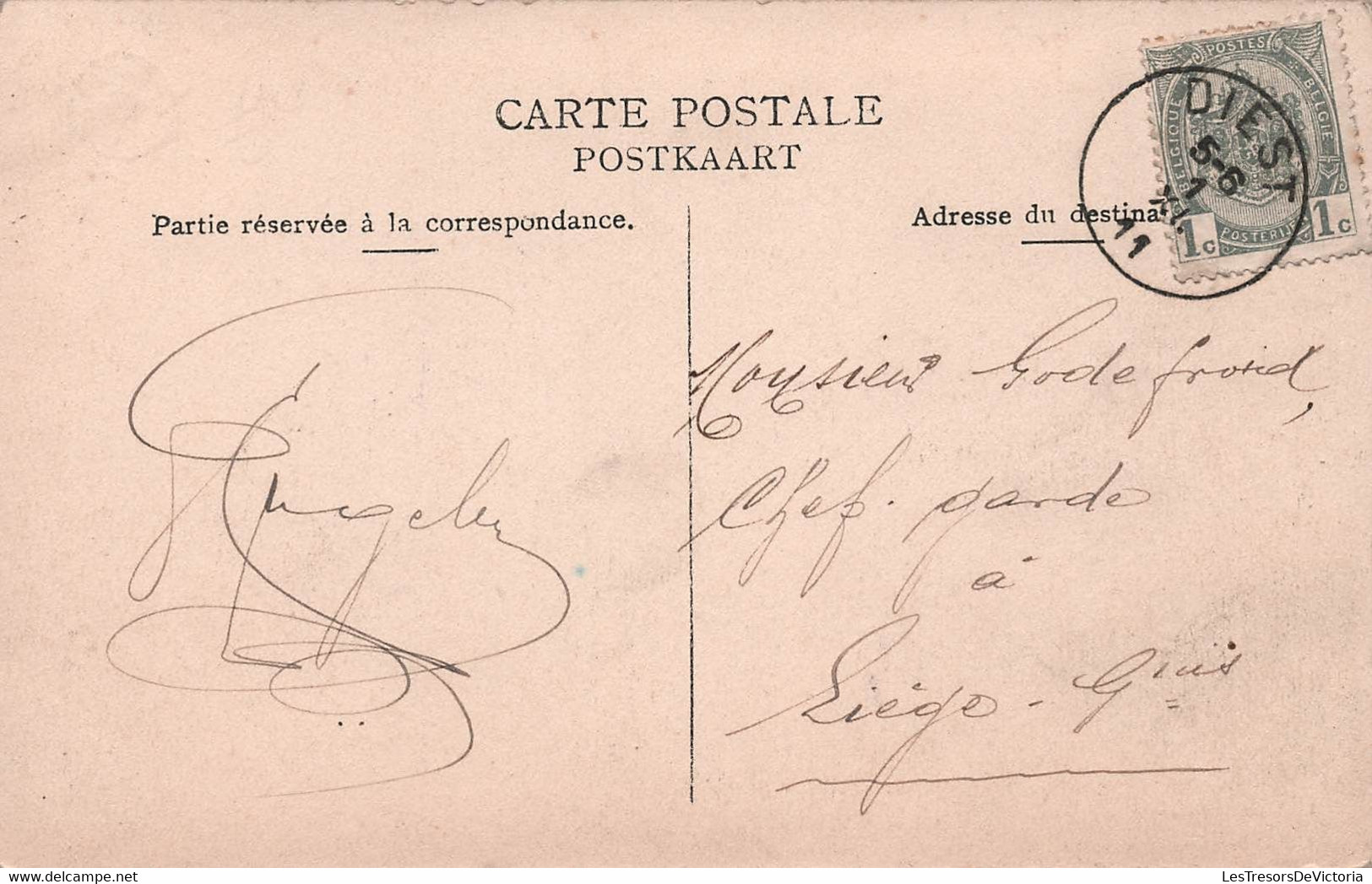 CPA Diest - La Gare - Chemin De Fer - Collection Bertels - Oblitéré A Diest En 1911 - Diest