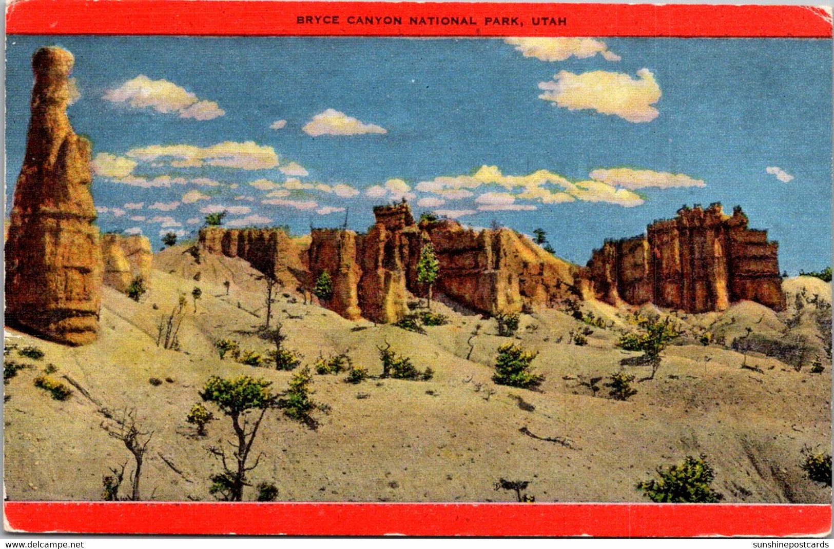 Utah Bryce Canyon National Park Looking East Toward Mormon Temple Group - Bryce Canyon