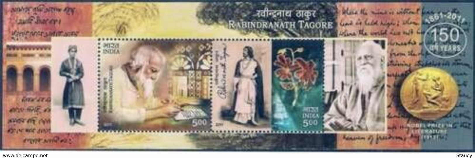 India 2011 Complete Year Miniature Sheets 9v Elephants Cinema Khadi Gandhi MS MNH As Per Scan - Collections, Lots & Series