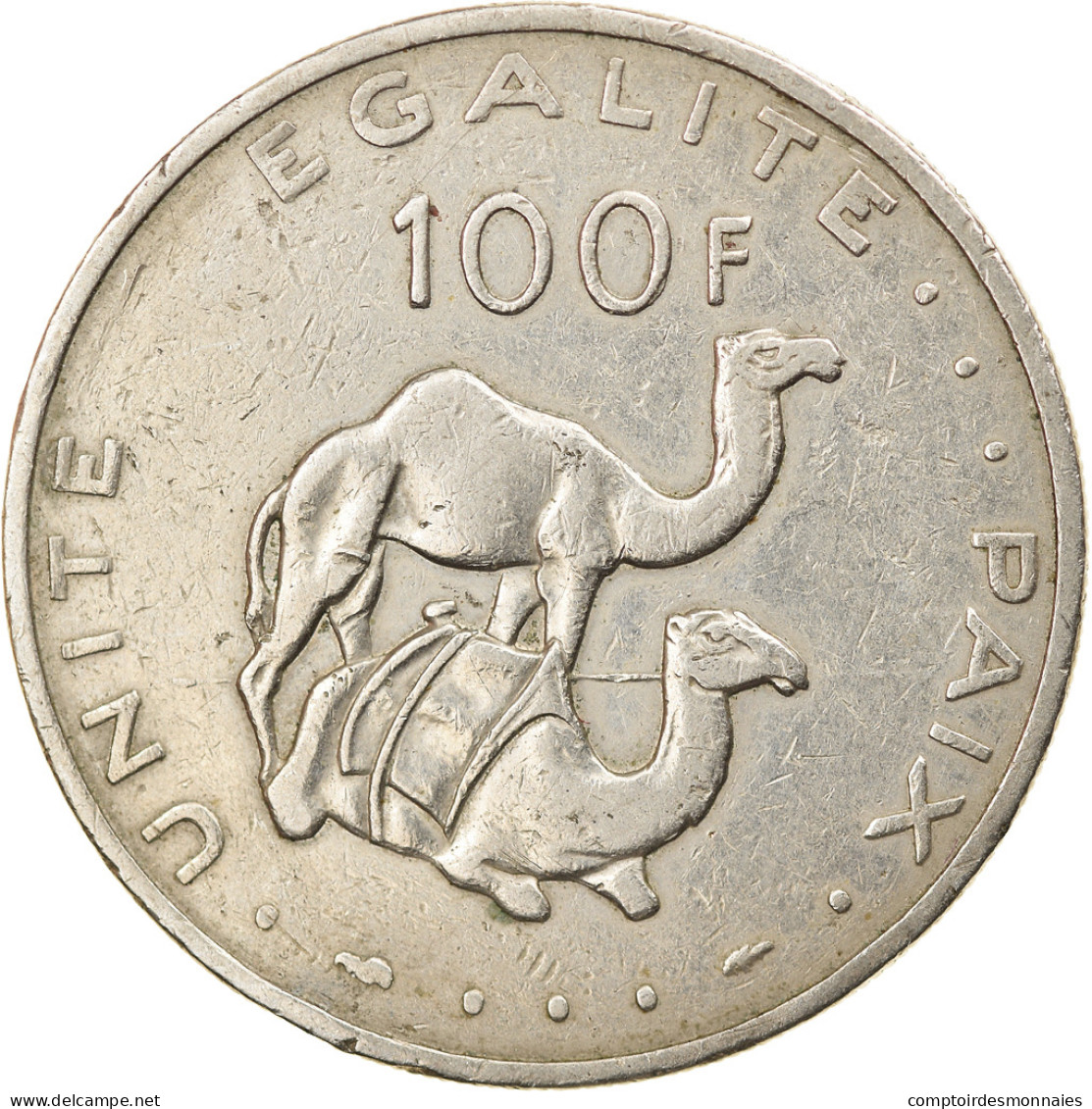 Monnaie, Djibouti, 100 Francs, 1977, Paris, TTB, Copper-nickel, KM:26 - Dschibuti