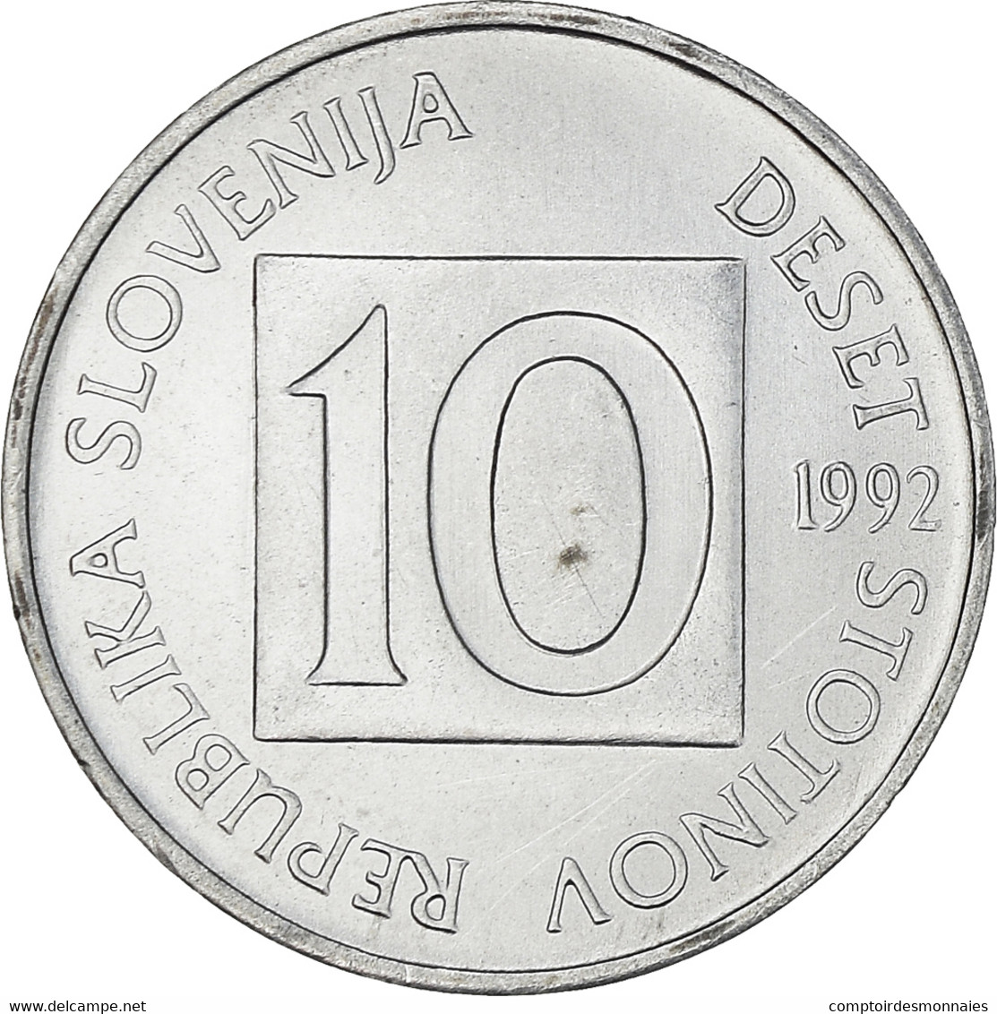 Monnaie, Slovénie, 10 Stotinov, 1992, SPL, Aluminium, KM:7 - Slowenien