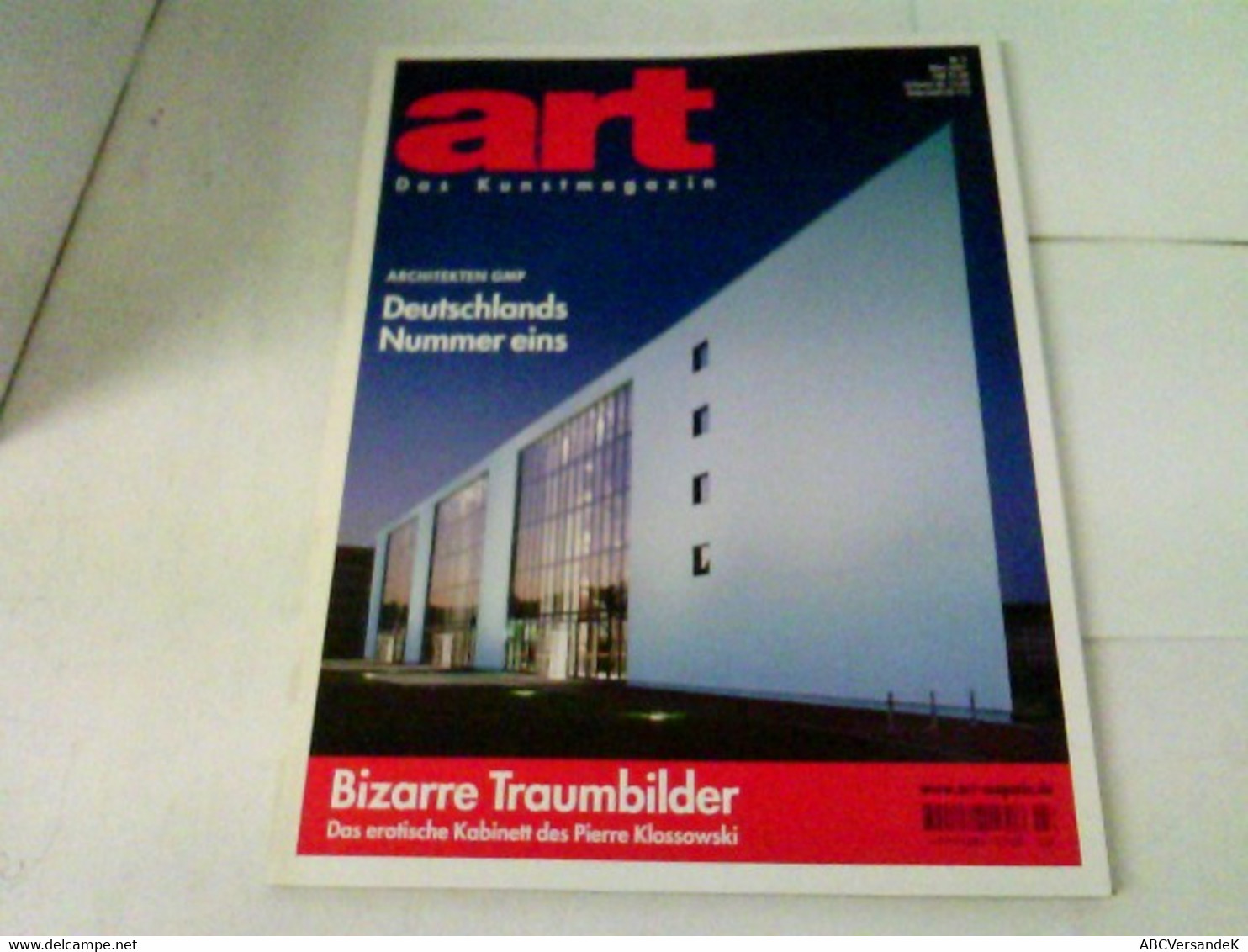 ART Das Kunstmagazin 2001/04 - Bizarre Traumbilder. Das Erotische Kabinett Des Pierre Klossowski U.a. - Sonstige & Ohne Zuordnung