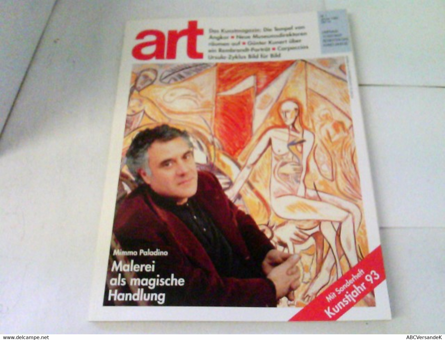 ART Das Kunstmagazin 1993/01 - Mimmo Paldino. Malerei Als Magische Handlung U.a. - Sonstige & Ohne Zuordnung