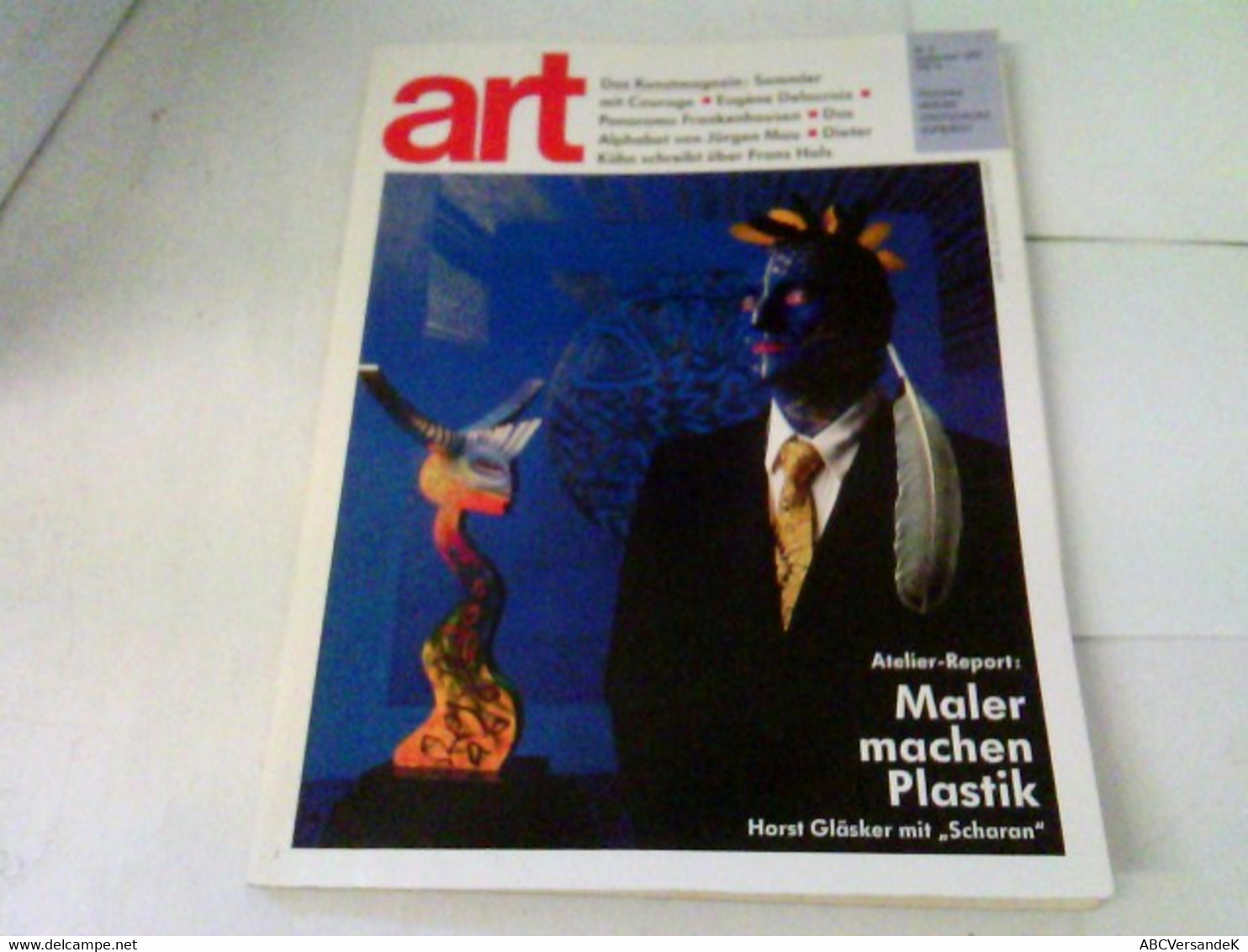 ART Das Kunstmagazin 1992/09 - Maler Machen Plastik. Horst Gläser Mit SCHARAN U.a. - Sonstige & Ohne Zuordnung