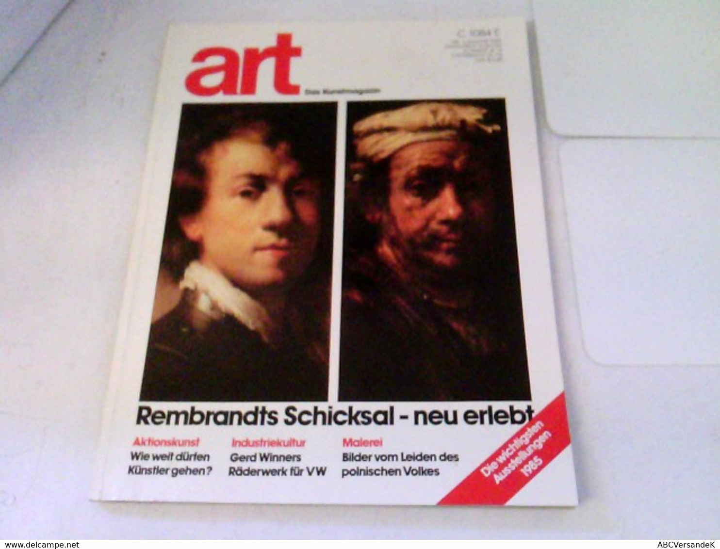 ART Das Kunstmagazin 1985/01 - Rembrandts Schicksal - Neu Erlebt U.a. - Sonstige & Ohne Zuordnung