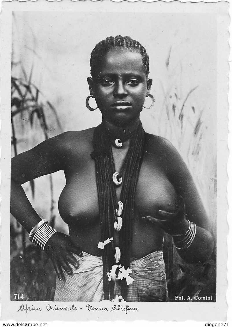 Africa Orientale Donna Abissinia Seins Nus 1937 Vera Fotografia - Ethiopie