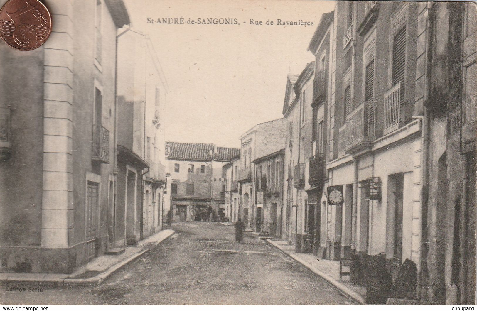 34 - Carte Postale Ancienne De  SAINT ANDRE DE SANGONIS   Rue De Ravanières - Otros & Sin Clasificación