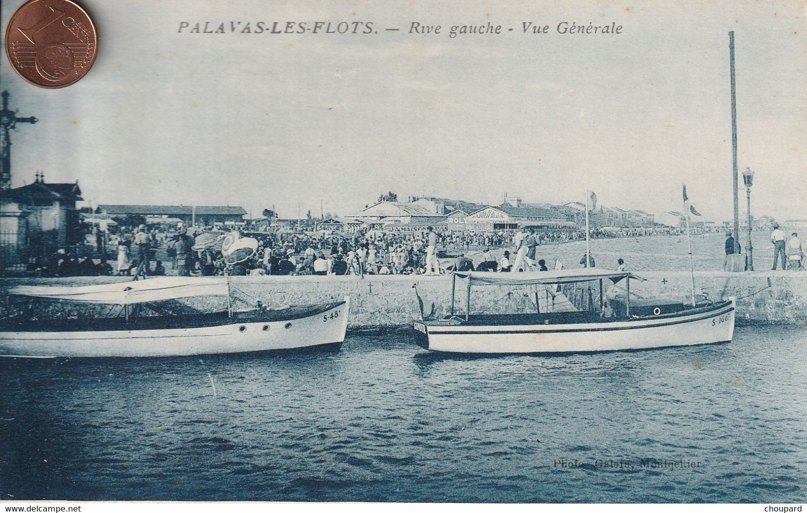 34 - Carte Postale Ancienne De  PALAVAS LES FLOTS   Rive Gauche  Vue Générale - Palavas Les Flots