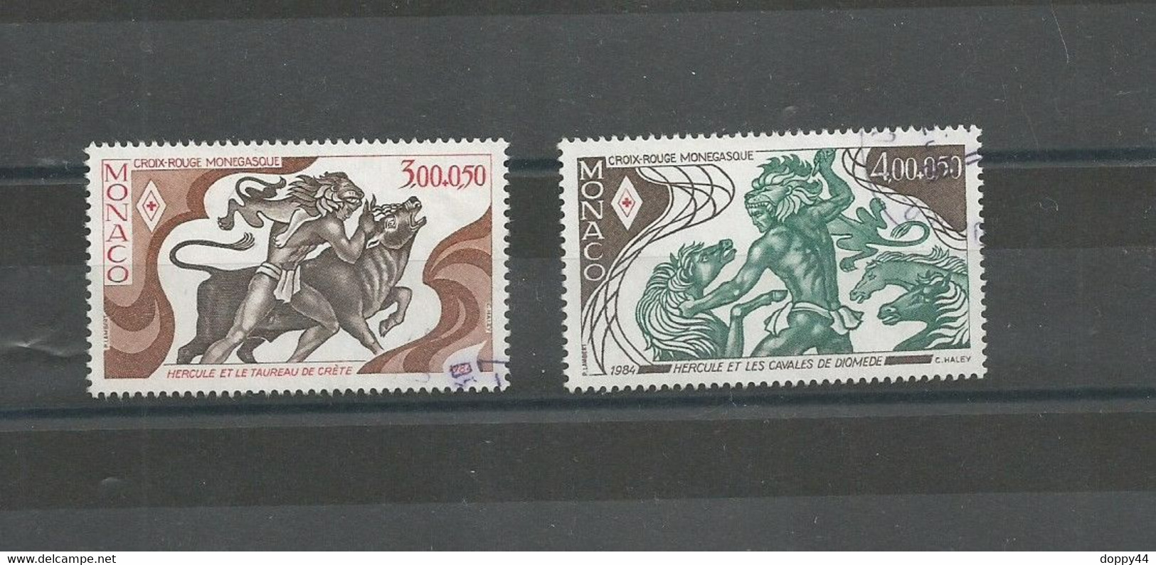 MONACO N° 1435/1436 OBLITERES  CROIX ROUGE MONEGASQUE  COTE 4.20 - Gebraucht