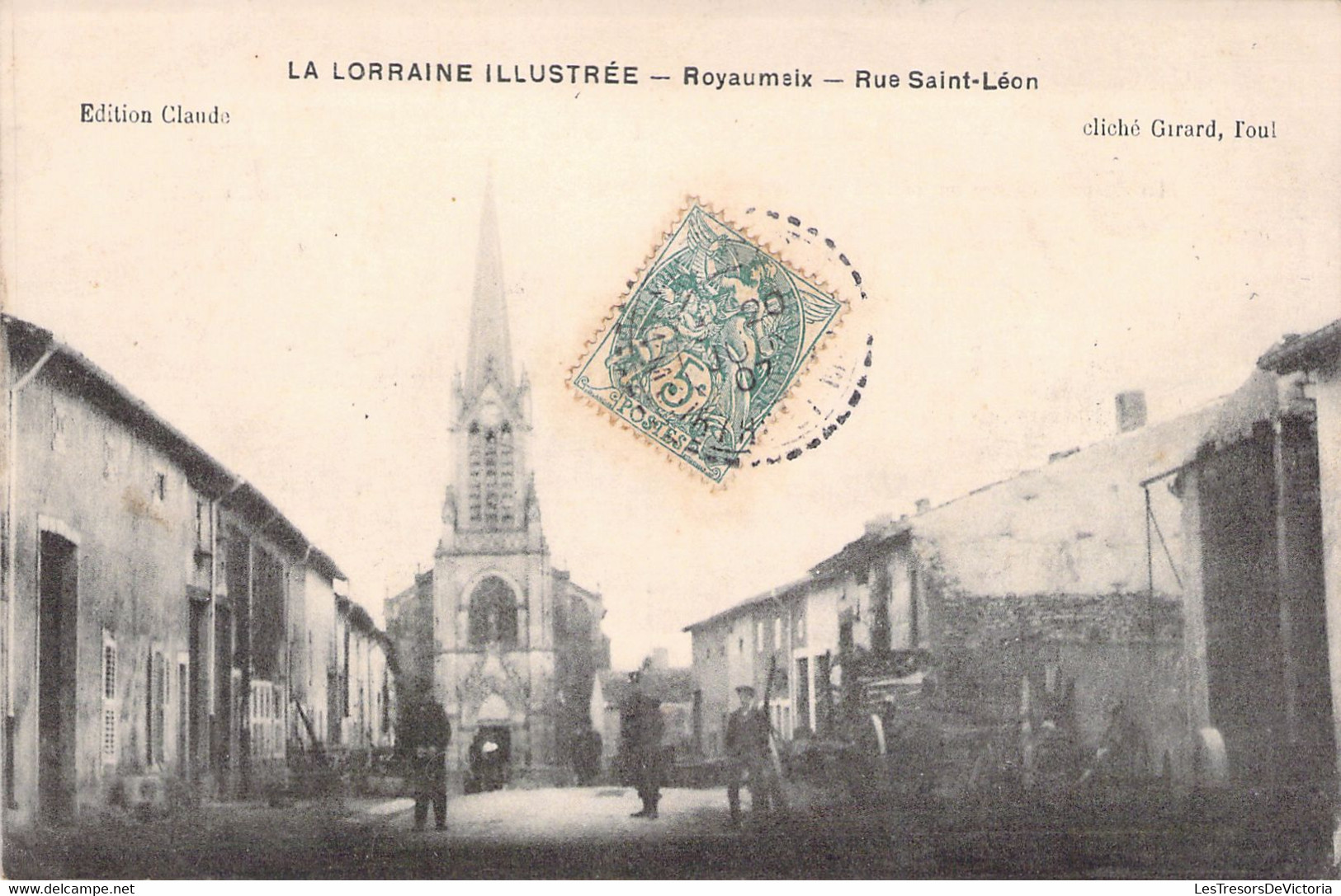 CPA - France - 54 - ROYAUMAIX - Rue Saint Léon - Edition Claude - Vezelise