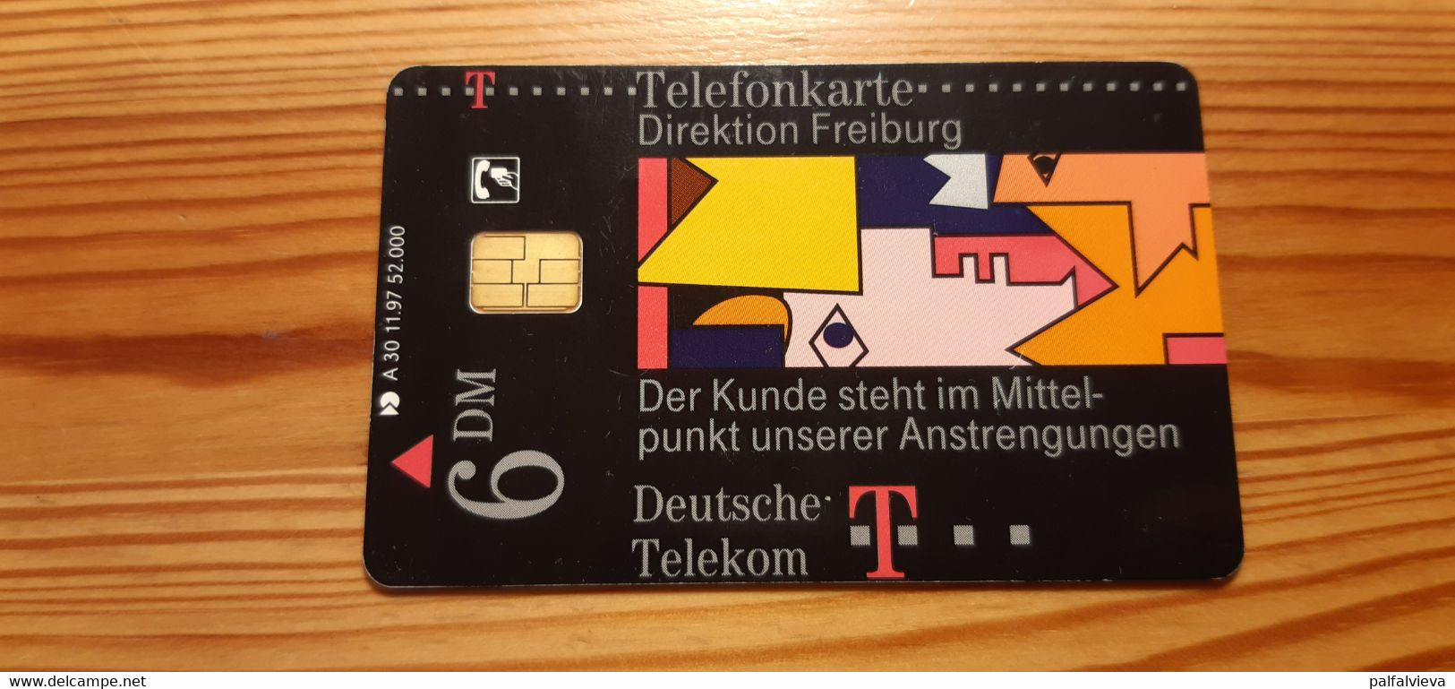 Phonecard Germany A 30 11.97 Direktion Freiburg 52.000 Ex. - A + AD-Reeks :  Advertenties Van D. Telekom AG