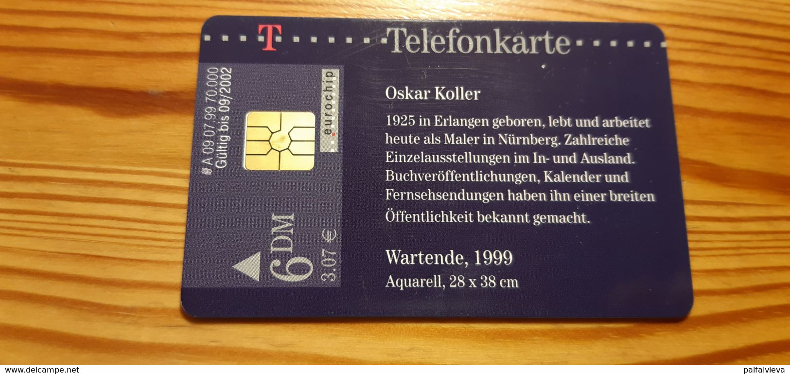 Phonecard Germany A 09 07.99. Oskar Koller 70.000 Ex. - A + AD-Series : D. Telekom AG Advertisement