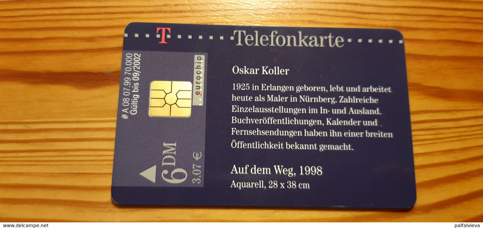 Phonecard Germany A 08 07.99. Oskar Koller 70.000 Ex. - A + AD-Reeks :  Advertenties Van D. Telekom AG