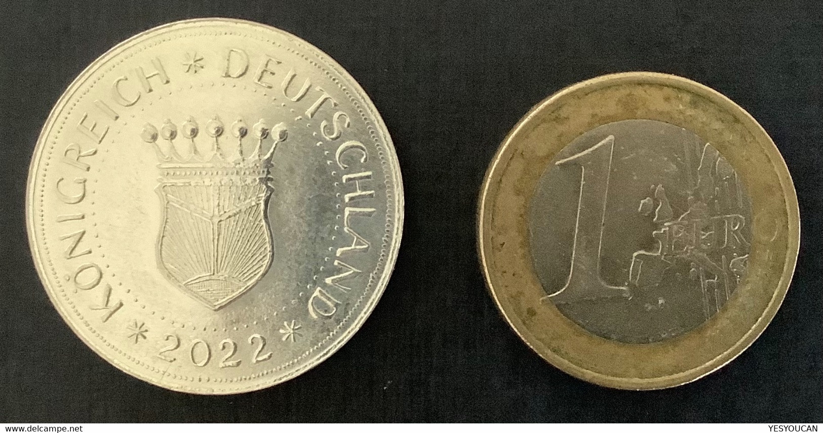 KRD Königreich Deutschland 2022 25 Mark Silber Münze R! (€ Regionalgeld Silver Local Coin Token Monnaie Régionale - Andere & Zonder Classificatie