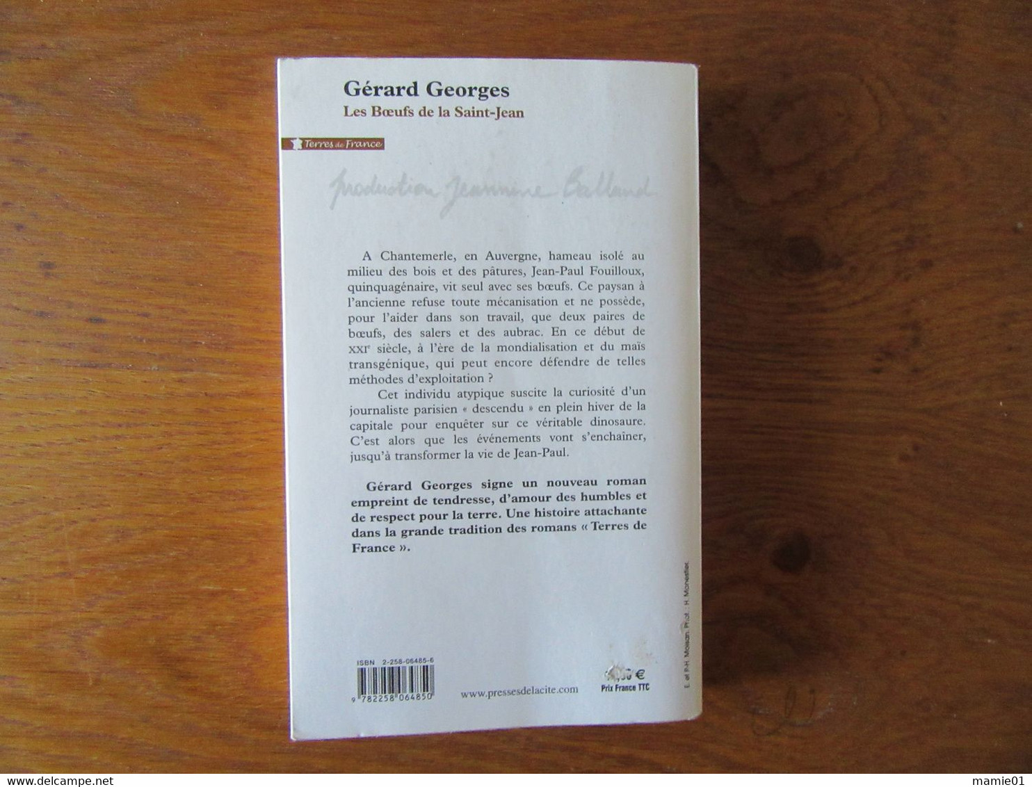 Les Boeufs De La Saint Jean                               Gérard Georges - Auvergne