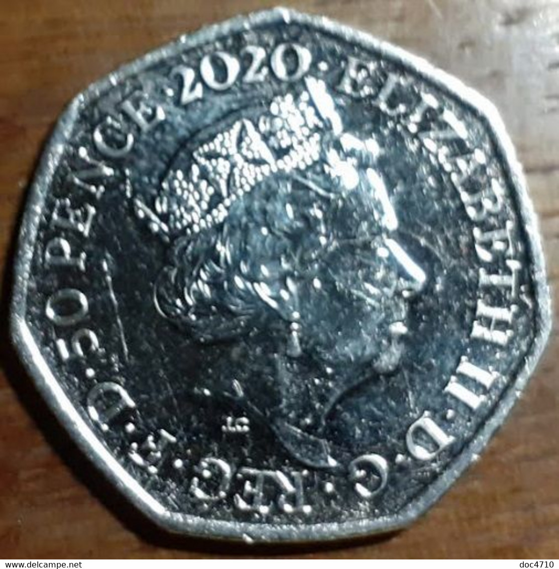 Great Britain United Kingdom 50 Pence 2020, Britain’s Exit From The European Union - Brexit, KM#1806, Unc - 50 Pence