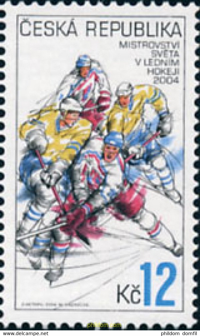 156971 MNH CHEQUIA 2004 HOCKEY SOBRE HIELO - Hockey (su Erba)