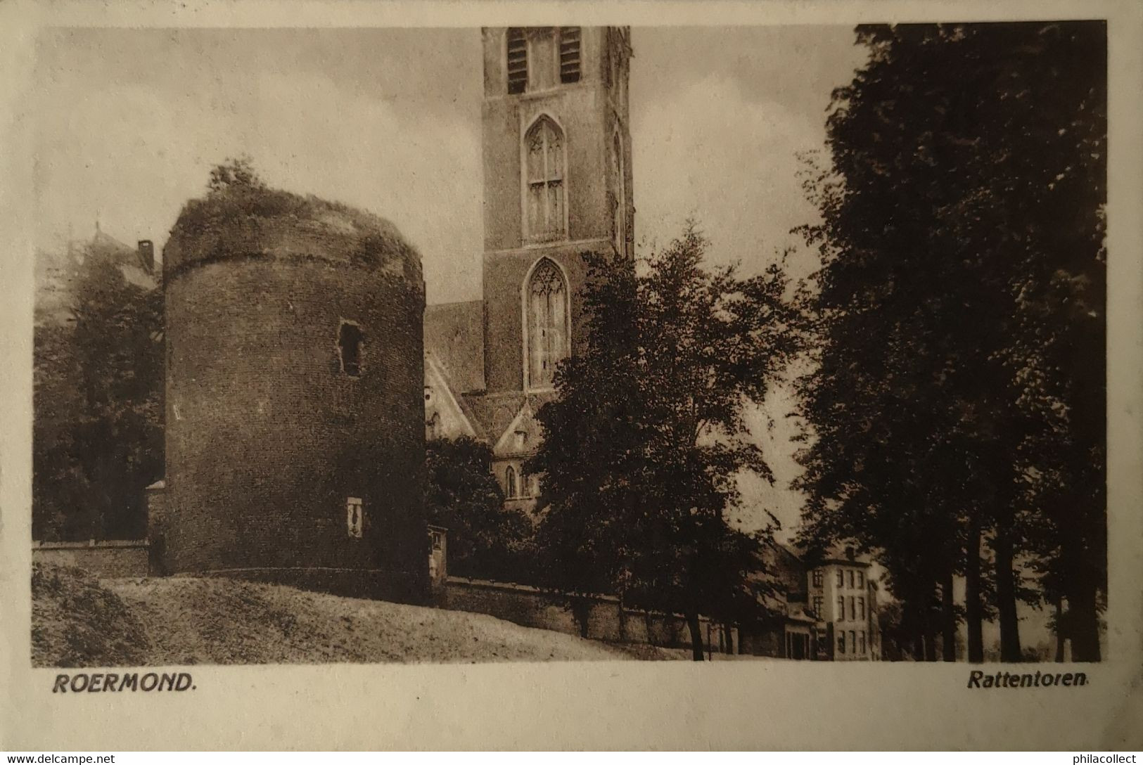 Roermond // Rattentoren (niet Standaard Zicht) 1930 Leuke Frankering - Roermond