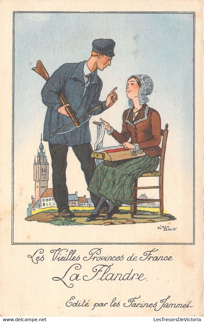 CPA - Illustrateur Signé - Jean DROIT - Les Villes Provinces De France - La Flandre - Edité Par Les Farines Jammel - Droit