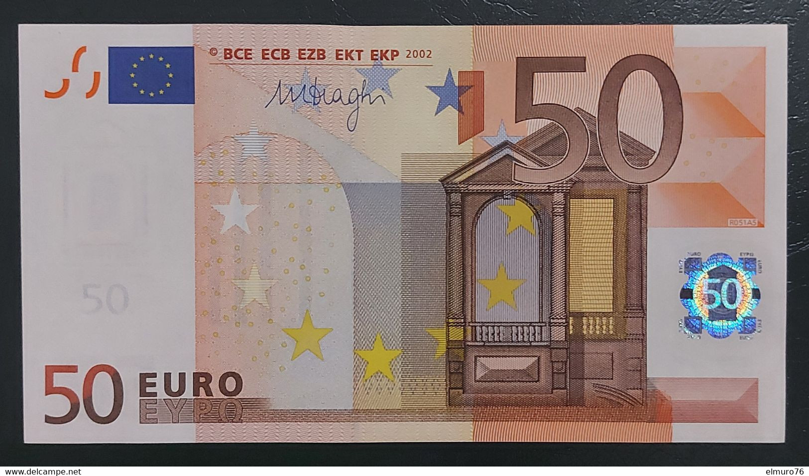 50 EURO R051 Cyprus Chypre Serie G Draghi Perfect UNC - 50 Euro