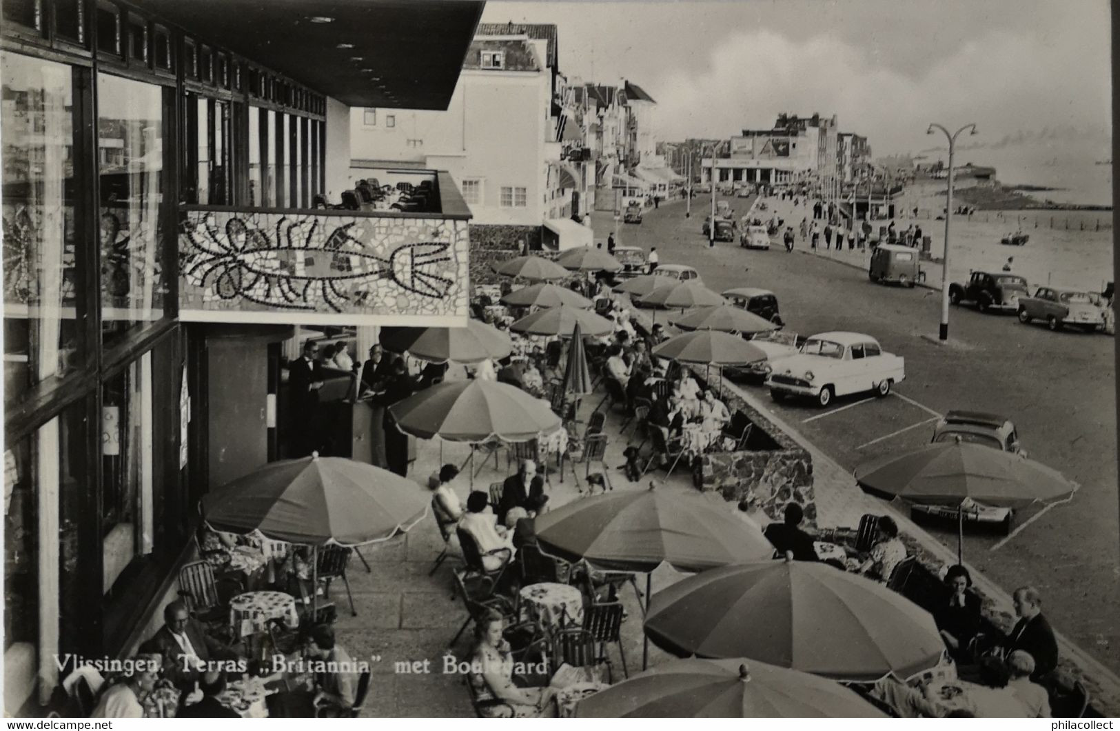 Vlissingen (Zld) Terras Britannia Met Boulevard 19?? - Vlissingen