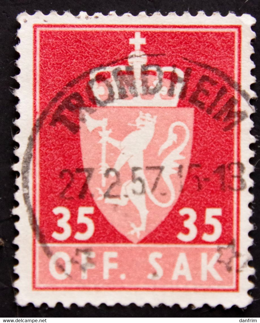 Norway 1955  Minr.74X  TRONDHEIM  (Lot H 1032 ) - Dienstmarken