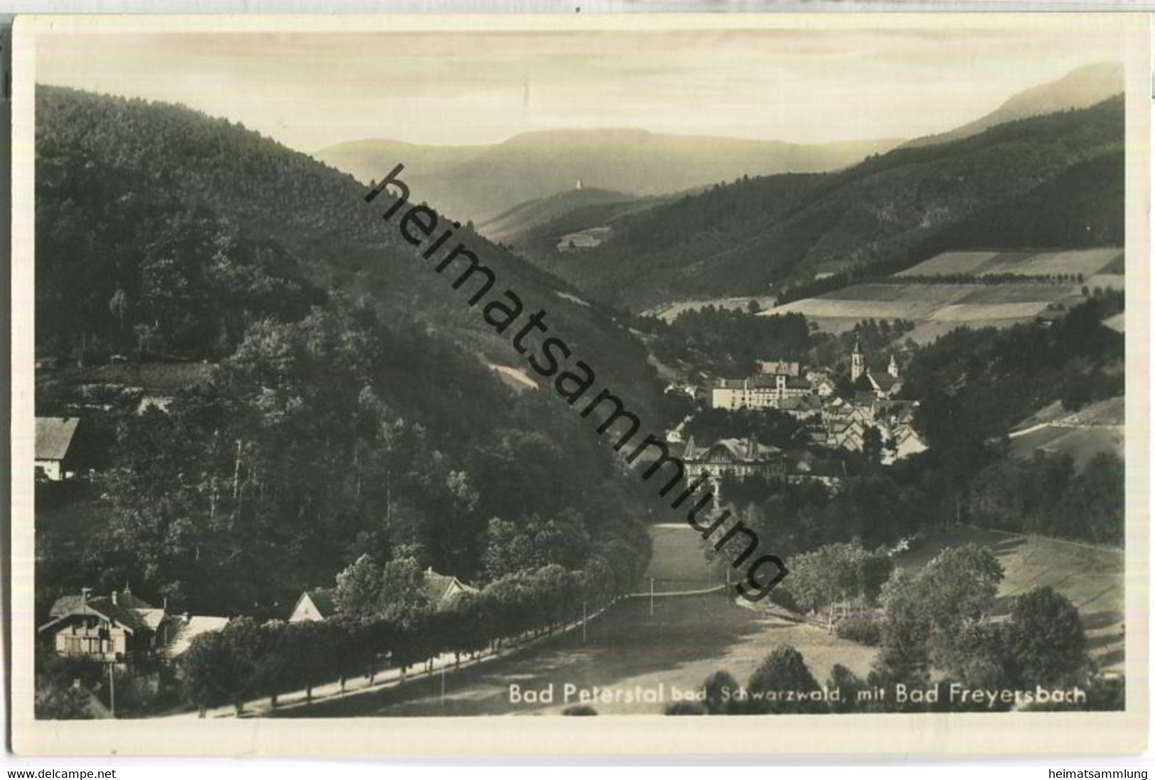 Bad Peterstal Mit Bad Freyersbach - Foto-Ansichtskarte - Verlag Hoferer-Stutz Nachf. Emil Huber Bad Peterstal - Bad Peterstal-Griesbach